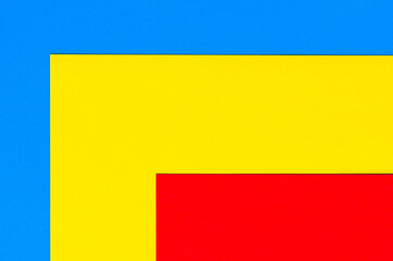 Red yellow blue geometric background. A multi-colored abstract background