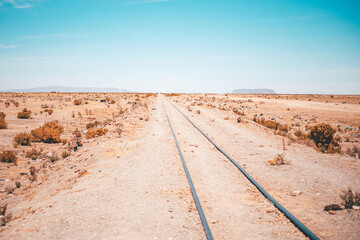 Beautiful Bolivia's Salt Flats. Shot in Salar de Uyuni salt flat. Water reflection of clouds and empty space. 