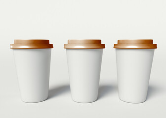 3d Take Away paper Coffee cup.