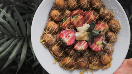 beautiful dish on a plate
