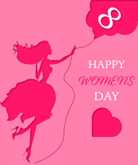 8 MARCH CARD. PAPER CUT