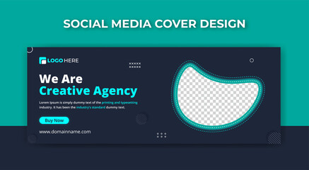 business facebook cover banner template design fully editable - obrazy, fototapety, plakaty