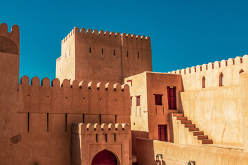 Fortress of Nizwa in the oasis city of Oman.