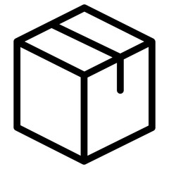 Box line icons. Package, delivery boxes, cargo box. Cargo distribution, export boxes, return parcel icon, Box icon or logo in modern line style. outline pictogram for web site design and mobile apps.