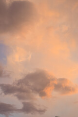 sunset in the clouds