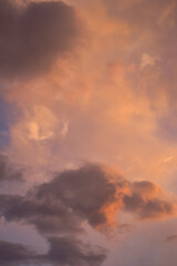 sunset in the clouds