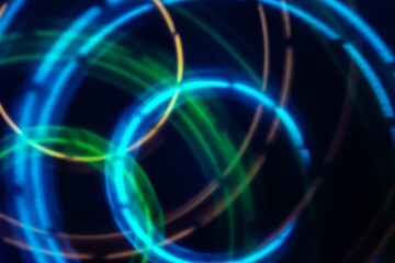 abstract soft motion light in the dark