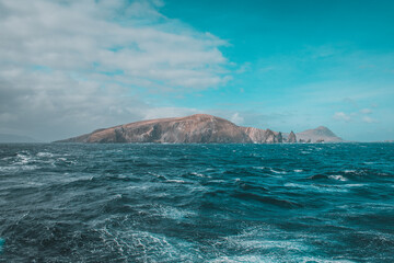 The beauty of Chile Scenic cruising around Cape Horn, southernmost tip of South America. Panoramic...