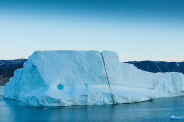 Greenland. Eqip Sermia. Iceberg.