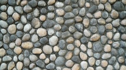 Exterior wall texture of a building with lots of gravel