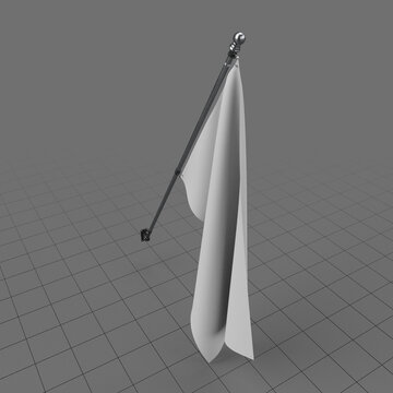 Outdoor flag on flagpole 1
