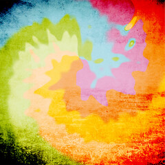 Blurred color design with circular shape, tie dye