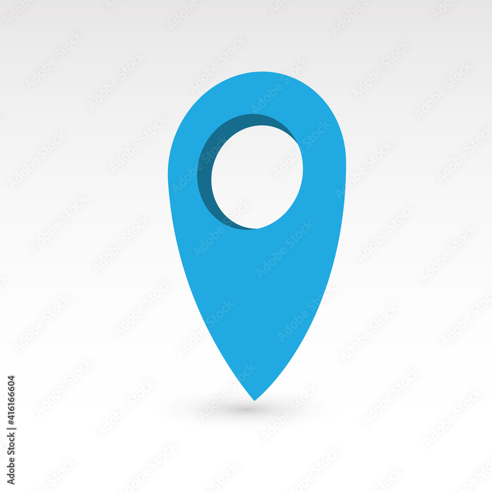 Aufkleber map pointer - 3d vector object