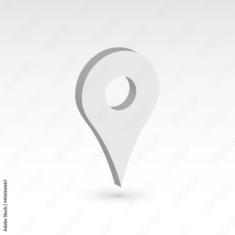 Aufkleber map pointer - 3d vector object