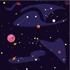 space picture. starry sky. galaxy. celestial bodies.