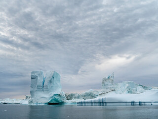 Ilulissat Icefjord at Disko Bay, Greenland, Danish Territory.