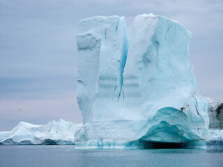 Ilulissat Icefjord at Disko Bay, Greenland, Danish Territory.