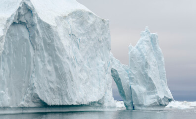 Ilulissat Icefjord at Disko Bay, Greenland, Danish Territory.
