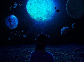 Mirada al Universo,  Planetas, Estrella © Brandon