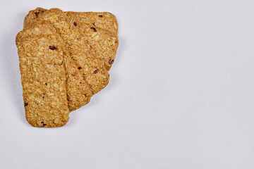 Tasty biscuits isolated on a white background