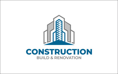 Illustration vector graphic of Construction, home repair, and Building Concept Logo Design template-05
