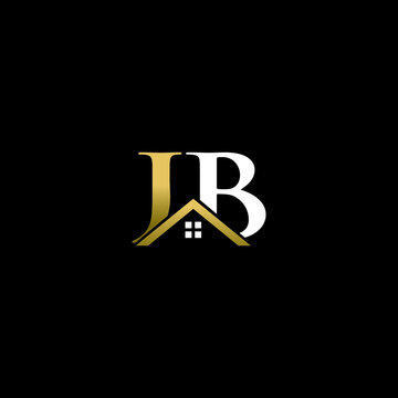 jb home  logo design vector icon luxury