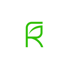 rg leaf logo design vector icon luxury