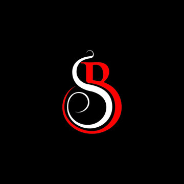 sb initial logo design vector icon symbol luxury