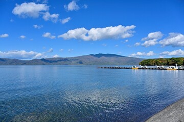 屈斜路湖の砂場温泉の情景＠北海道