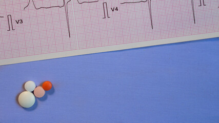 Representation of medical office. Pills and medicines for legal use, medical elements