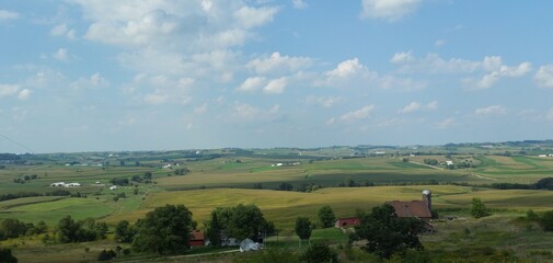 Fototapeta na wymiar panorama of the countryside