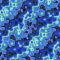 Azure blue glitch geo linen texture background. Seamless abstract textile effect. Distressed aqua water dye pattern. Coastal cottage beach home decor. Modern marine sailor fashion repeat cotton cloth