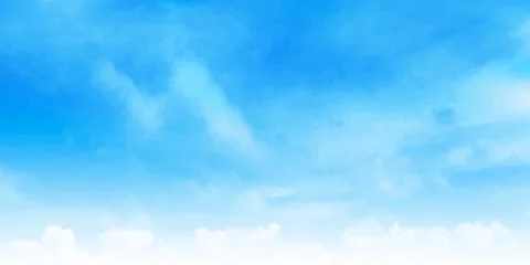 Deurstickers Blauw Hemel wolk landschap achtergrond