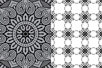 Mandala Ornament Pattern. Vintage decorative elements