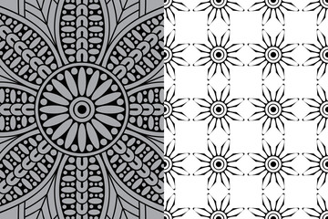 Mandala Ornament Pattern. Vintage decorative elements