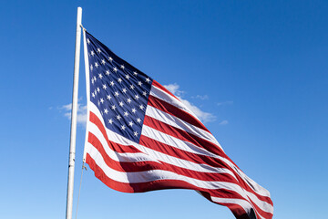 Horizontal image of the American flag 