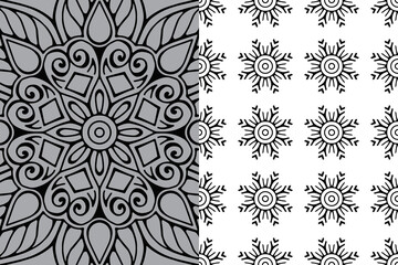 Mandala Ornament Pattern. Vintage decorative elements