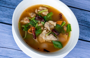 Thai Food Mixes of Soups and Rice Dishes