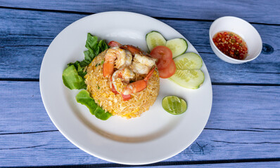Thai Food Mixes of Soups and Rice Dishes