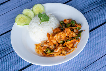 Thai Food Mixes of Soups and Rice Dishes