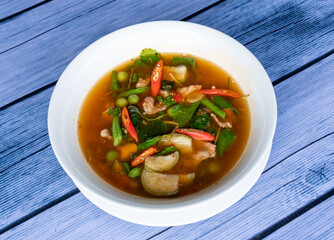 Thai Food Mixes of Soups and Rice Dishes