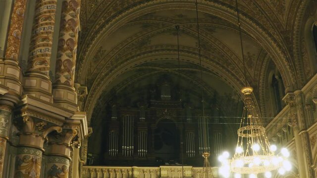 Interior of the Millennium Church - Timisoara, Romania, CCA. 2020 - during the COVID-19 pandemic.
