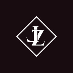 Letter LZ luxury logo design vector