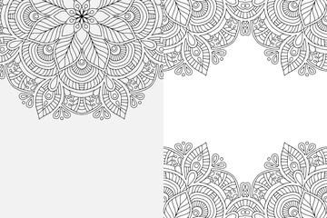 Mandala Ornament Pattern. Vintage decorative elements