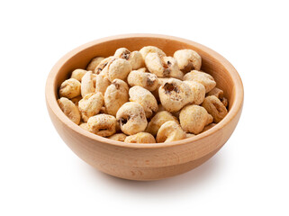 Jumbo corn baked goods on a white background