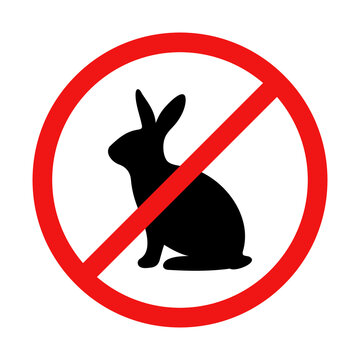 Vector No Bunny Rabbit Sign