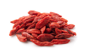 Wolfberries on a white background