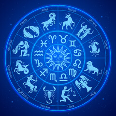 astrology zodiac signs circle