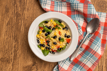 中近東風クスクスと豆のサラダ　　Couscous