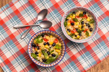 中近東風クスクスと豆のサラダ　　Couscous